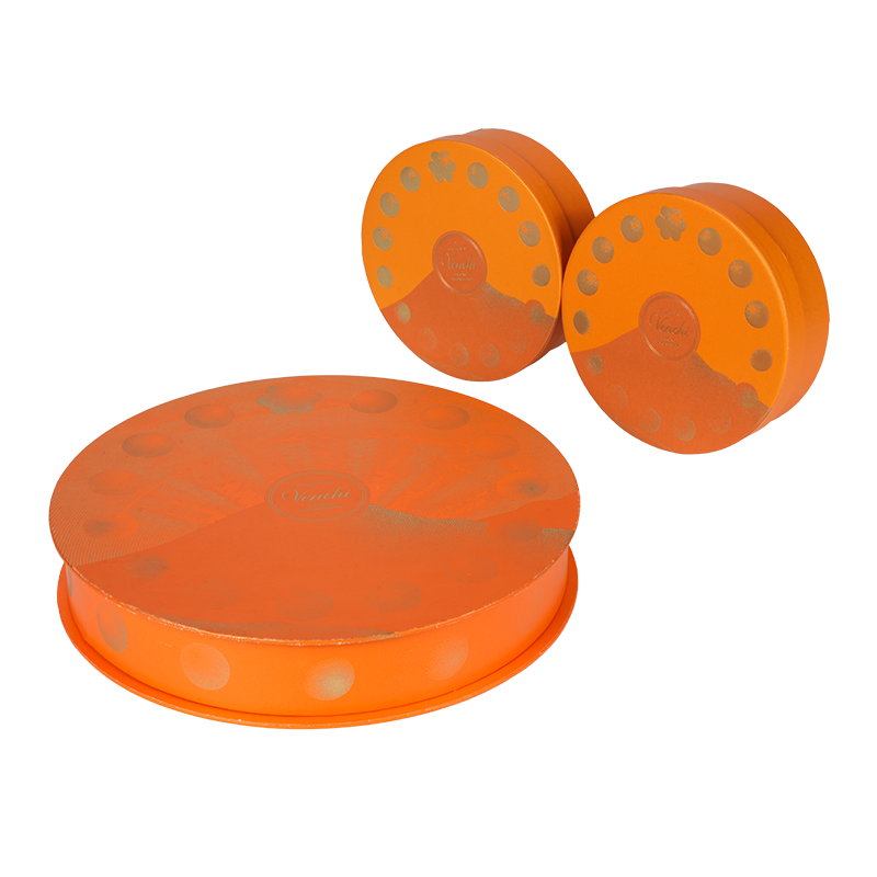 Caja de dulces redonda rígida a prueba de humedad