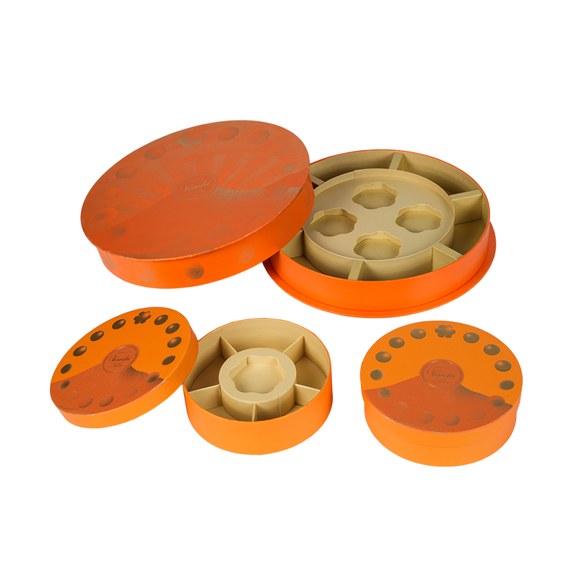 Caja de dulces redonda rígida a prueba de humedad