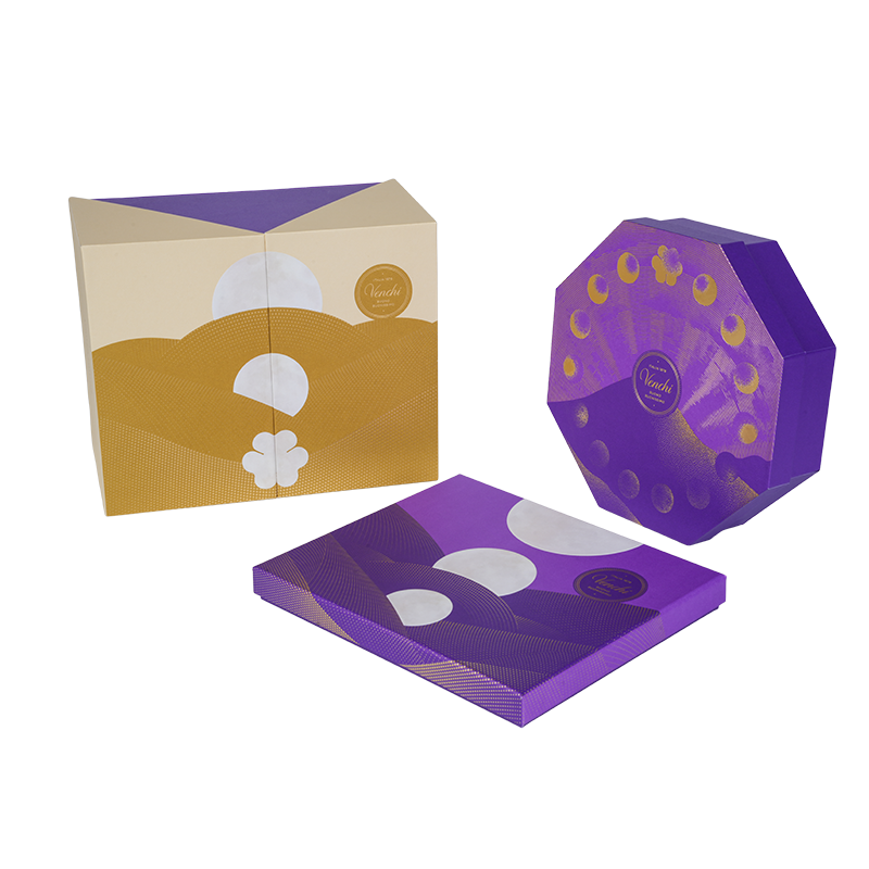 Caja de embalaje rígida de chocolate de doble puerta