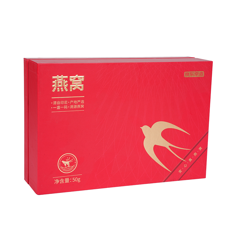 Caja de regalo de nido de pájaro con tapa elevable rígida