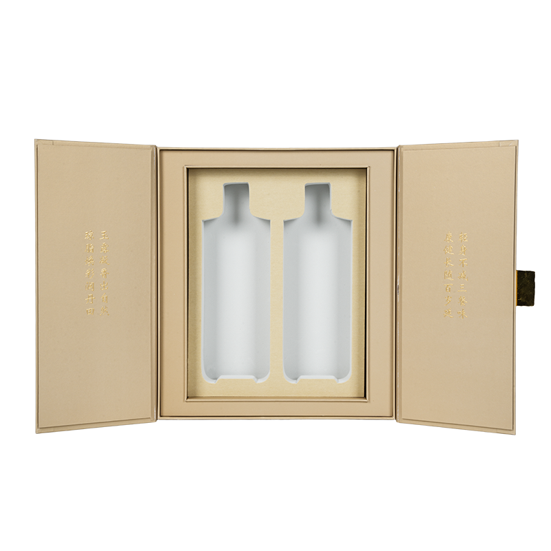 Caja de regalo rígida de aceite comestible de doble puerta