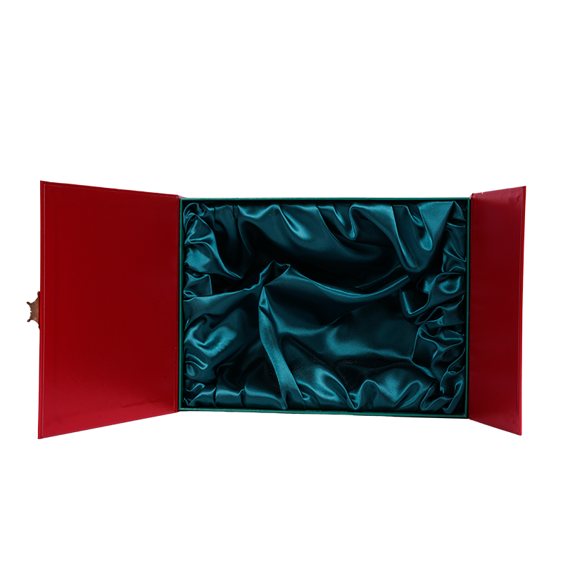 Caja rígida para embalaje de tartas de doble puerta