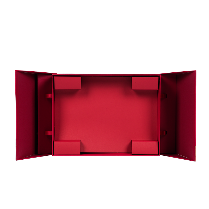 Caja rígida para embalaje de tartas de doble puerta