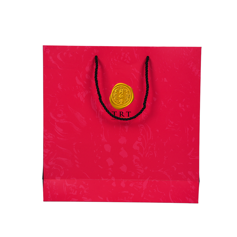 Bolsa de transporte de cartulina blanca de estilo vertical para suplementos de salud