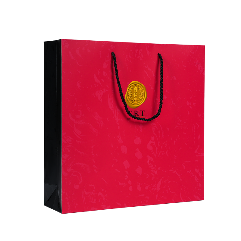 Bolsa de transporte de cartulina blanca de estilo vertical para suplementos de salud