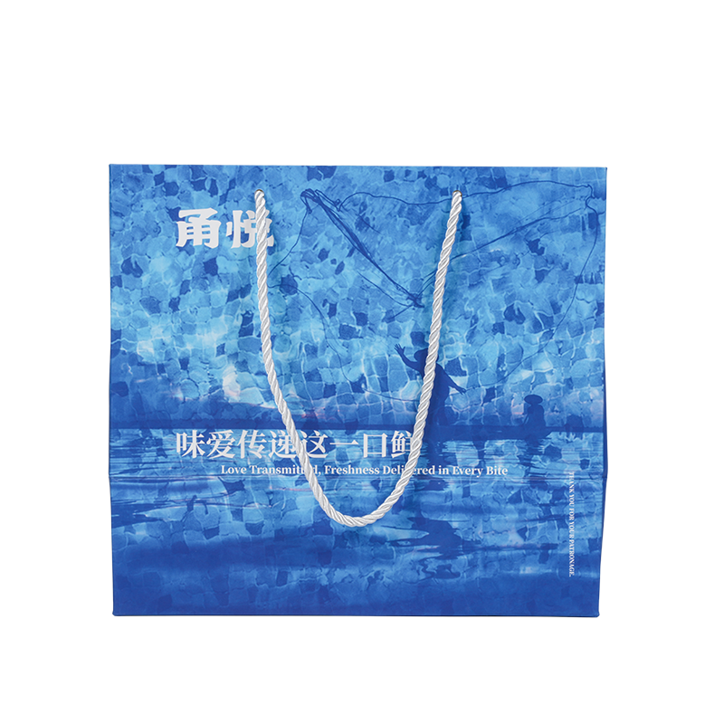 Bolsa para llevar de papel kraft para llevar a mano de tamaño mediano y suave