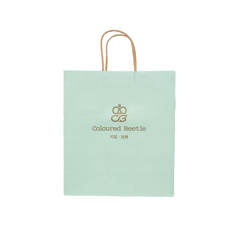 Embalaje de ropa bolsa horizontal de cartón blanco engrosada de mano