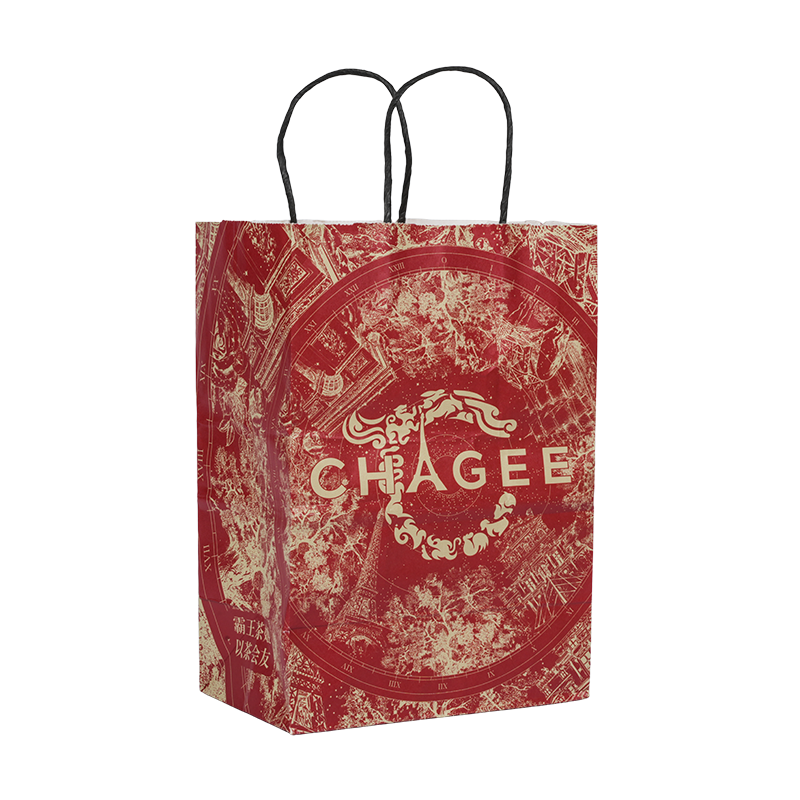 Bolsa de papel de cartón blanco en relieve con estampado en caliente para envases de perfumes