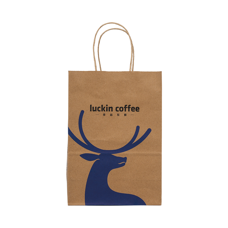 Caja semirrígida de papel kraft para llevar