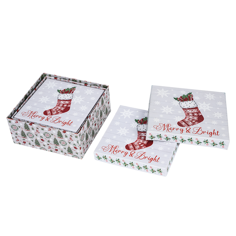 Caja cuadrada superior e inferior para cajas de regalo de Navidad