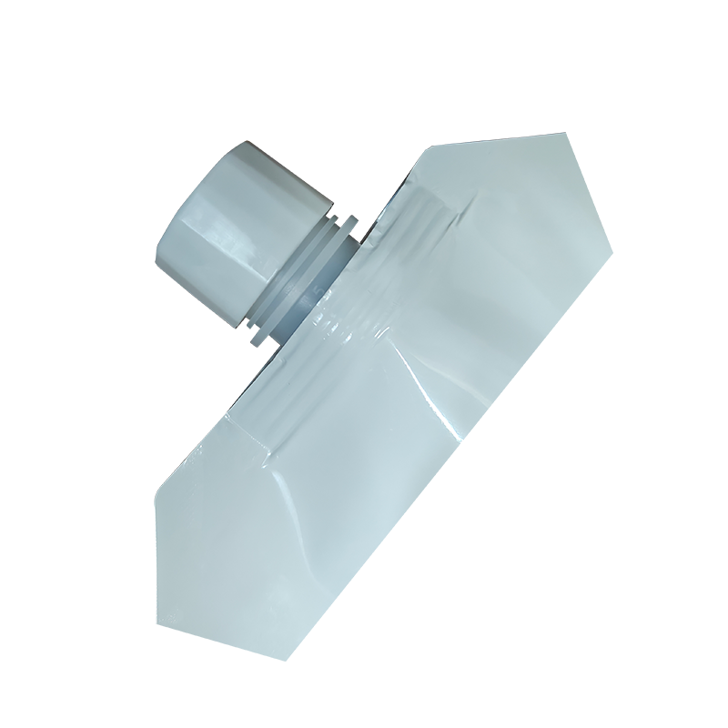 Bolsa superior en espiral Solo — bolsa de pie translúcida blanca