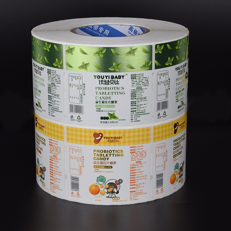 Etiqueta adhesiva de papel recubierto