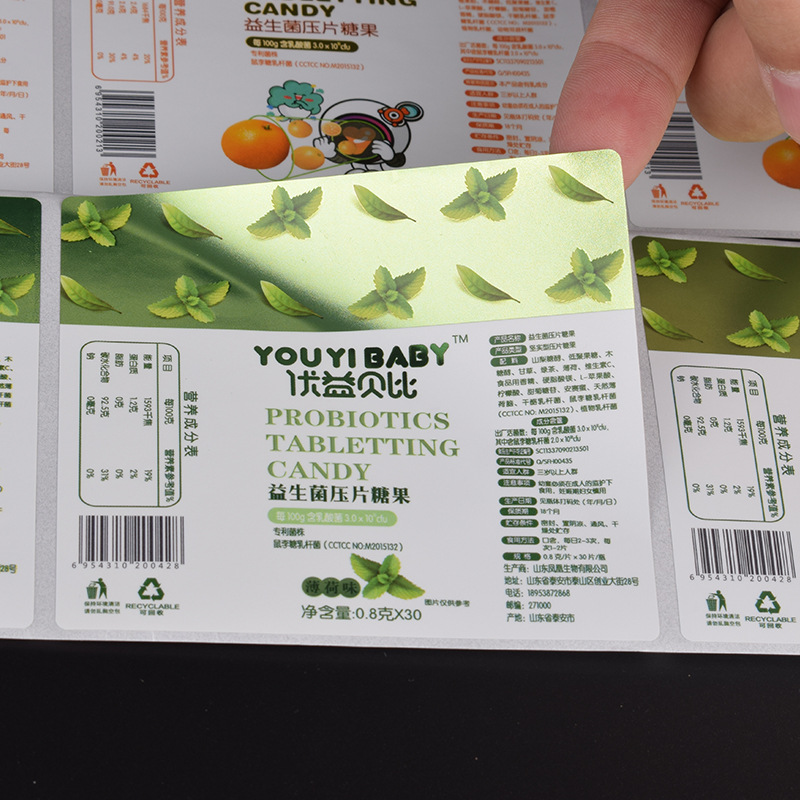 Etiqueta adhesiva de papel recubierto