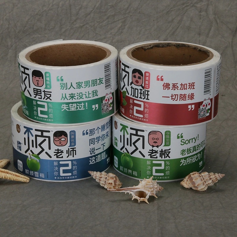 Etiqueta adhesiva de papel recubierto