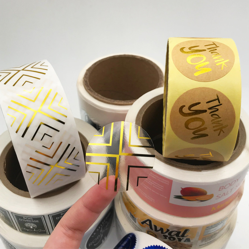 Etiqueta adhesiva de papel recubierto