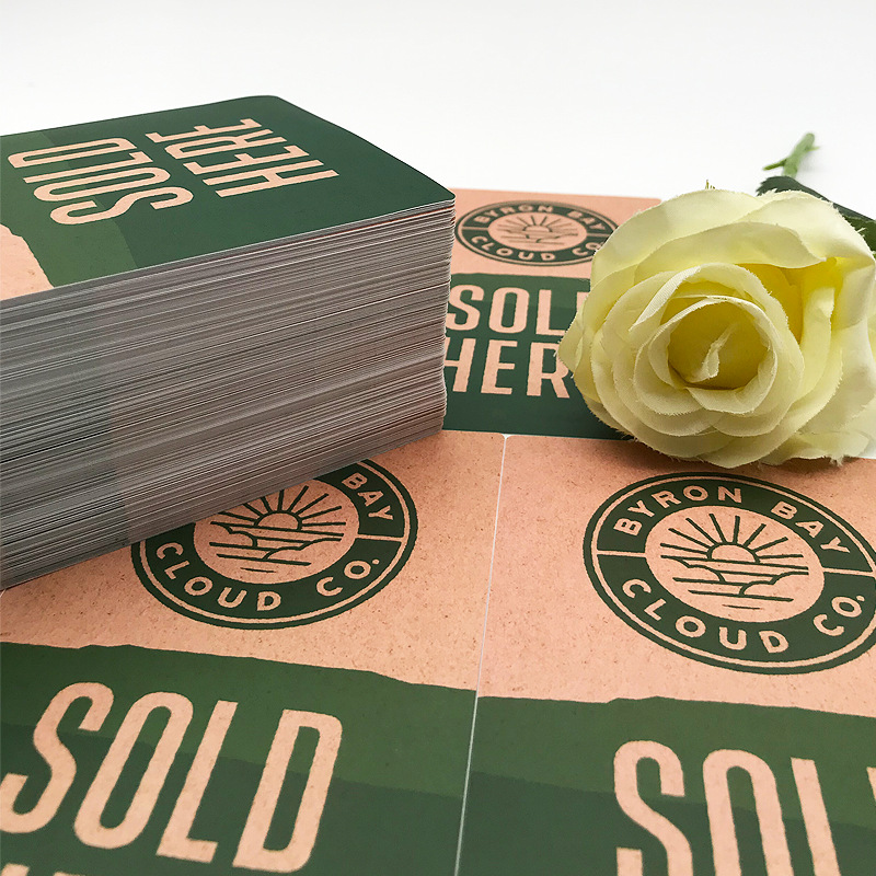 Pegatina kraft de calidad alimentaria – etiqueta de panadería y venta minorista