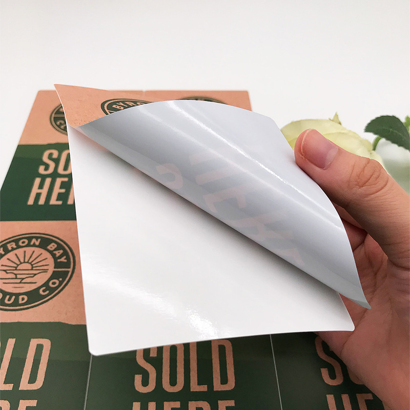 Pegatina kraft de calidad alimentaria – etiqueta de panadería y venta minorista