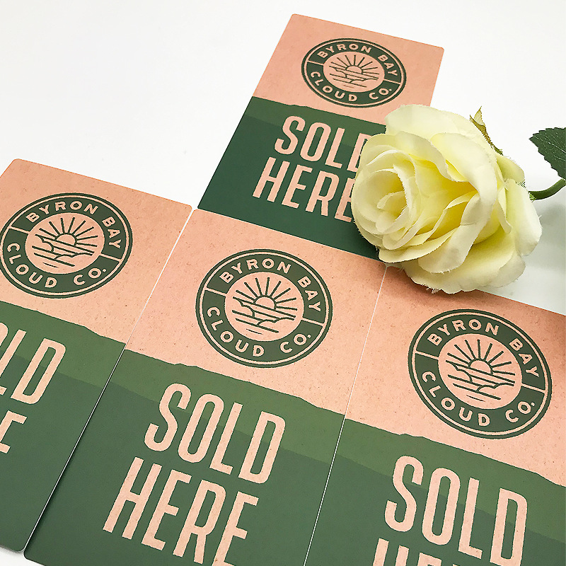 Pegatina kraft de calidad alimentaria – etiqueta de panadería y venta minorista