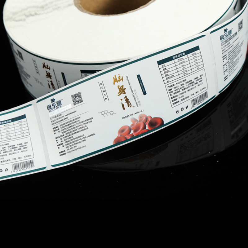 Etiquetas autoadhesivas para suplementos de salud