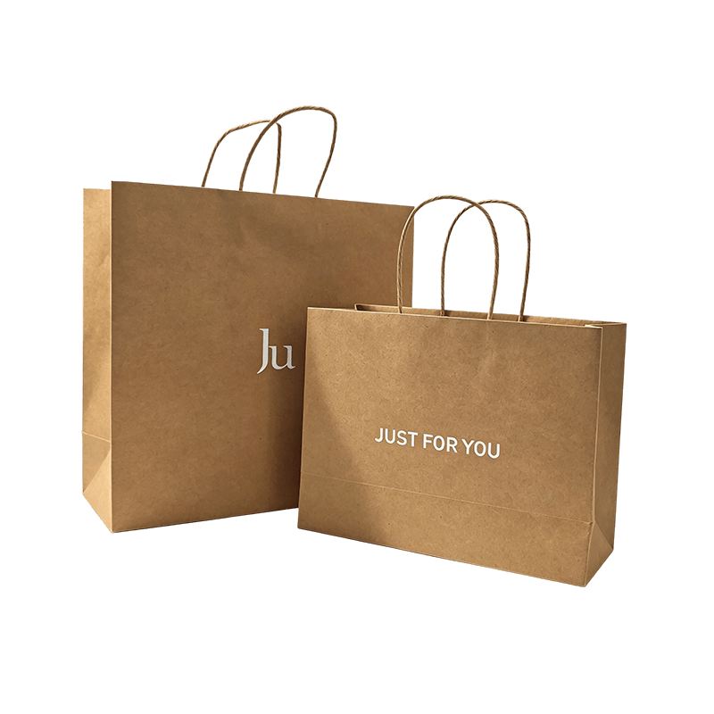 Bolsas de regalo de papel Kraft con logotipo personalizado